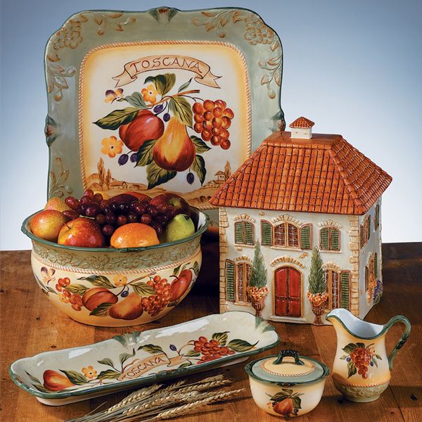 Pamela Gladding TOSCANA VILLA House 3D Cookie Jar NEW  