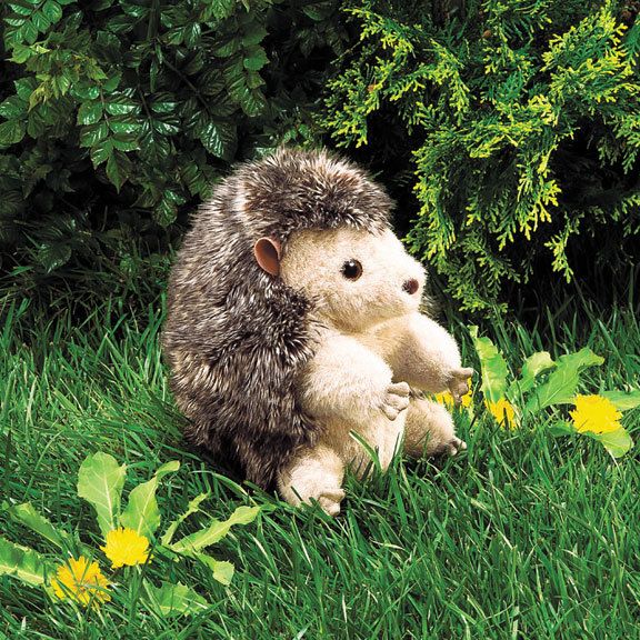 Hedgehog, FOLKMANIS Hand Puppets NEW plush 7 Tall  