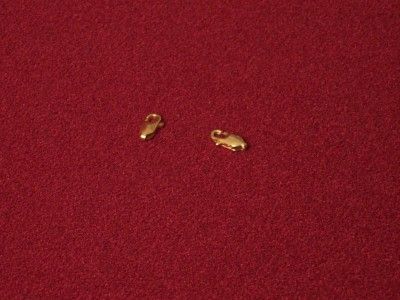 Two (2) Heavy High Quality   14k   585 GOLD LOBSTER CLASPS JEWELRY 
