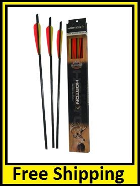 Horton Carbon Strike MX Arrows Bolts Vanes (6 Pack)  