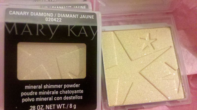 Mary Kay Mineral SHIMMER Powder CANARY DIAMONDS * Gold  