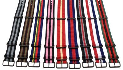 STRIPED PVD WATCH STRAP fits J.CREW MILITARY ARMY TIMEX  