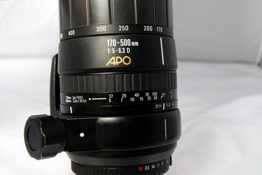 Nikon Sigma 170 500 mm F5 6.3 Lens APO AF D for D700 D90 D80 