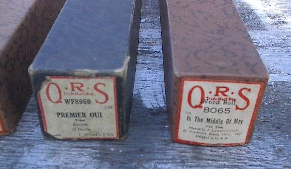 QRS Player Piano Rolls #8065 #1785 #3808 #8213 #WF8960  