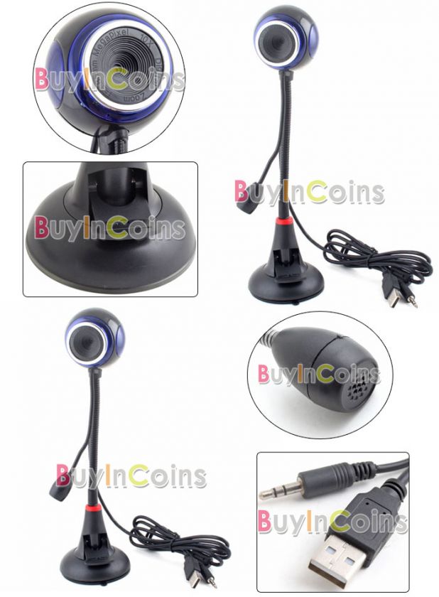 USB 8M WebCam Web Camera w/ Microphone MIC Blue Eye #09  