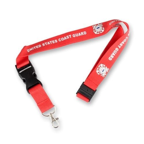 COAST GUARD USCG NEW LOGO MILITARY RED LANYARD  