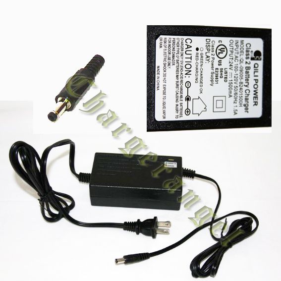 24V SCOOTER BATTERY CHARGER BARREL HEAD NEW FOR RAZOR  