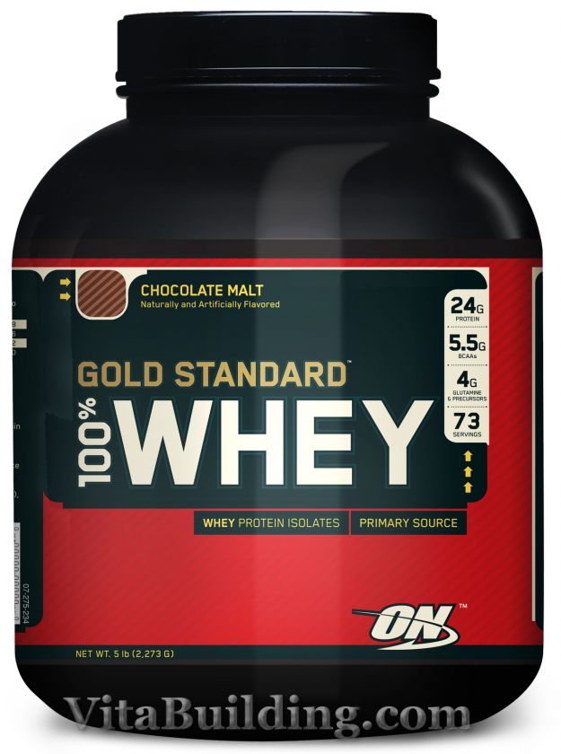 Optimum Nutrition,GOLD STANDARD 100% WHEY Protein, 5 LB, 18 flavors in 