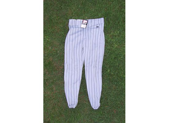 Youth Baseball Pants Grey/Royal pin Boys M   NEW  