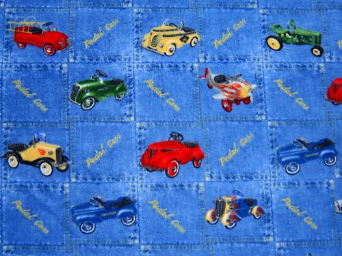 PEDAL CARS ~ TRACTORS ~ PLANES ~ FABRIC TRADITIONS PATTY REED POLAR 