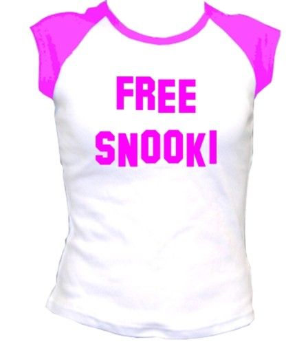 FREE SNOOKI NICOLE JERSEY JAIL Ladies Fit Shore T SHIRT  