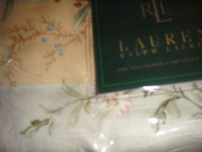 RALPH LAUREN HIGHFIELDS PASTEL FLORAL QUEEN DUVET COVER SET 12P NEW 