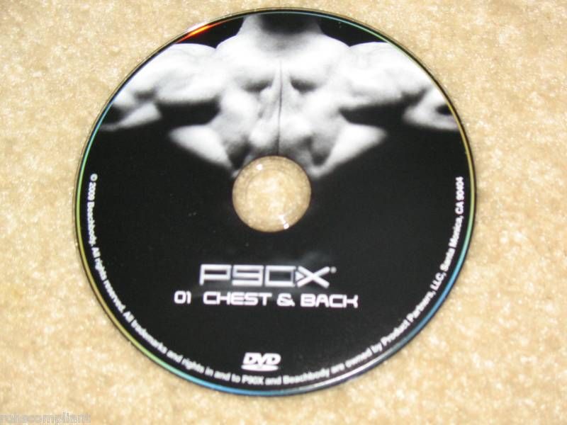 P90X   DVD 01   DISC 1   CHEST AND BACK   OFFICIAL RELEASE   BRAND NEW 