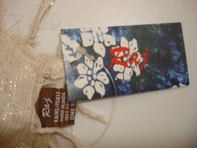 RAJ SHAWL SQUARE SCARF RED FLOWERS SILVER CREAM STRIPE  