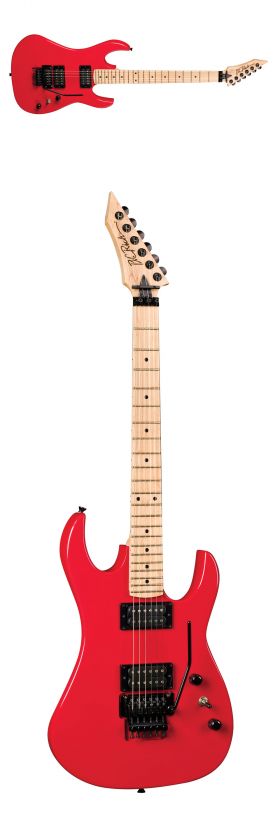   USA Gunslinger Electric Guitar Red Maple Fretboard & Hardshell Case