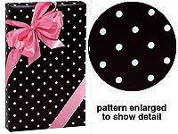 GLOSS Black & White Polka Dot Gift Wrap Wrapping Paper  