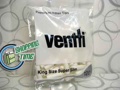 WHITE Ventti KING Size Cigarette Filter Tube Super Slim  