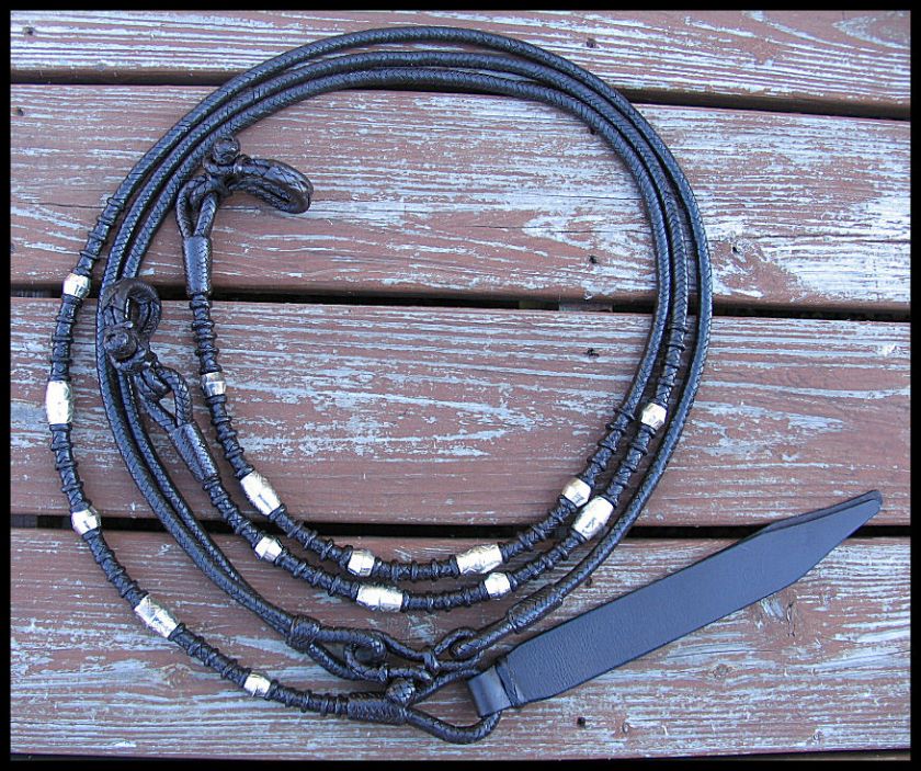 Dark Oil Silver Ferrule Romel Reins  