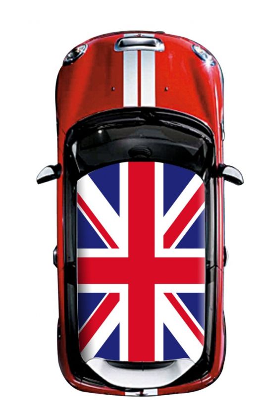 MINI COOPER ROOF UK FLAG DESIGN jack Union Classic Flag Vinyl Sticker 