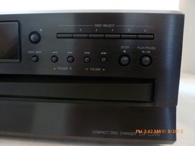 ONKYO DX C390 6 DISC CD  PLAYER CD CHANGER  