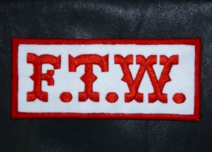 SONS OF OUTLAW ANARCHY F.T.W. FTW BIKER JACKET PATCH  