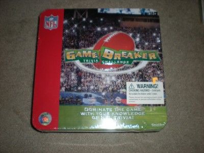 NFL GAME BREAKER BOARD GAME DVD NEW SEALED TRIVIA  