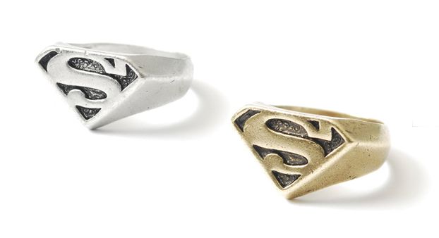 Korean]Men Engraved Traditional SUPERMAN Symbol Ring  