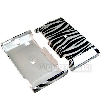 Zebra Hard Case Clip + For Motorola Devour A555 Verizon  