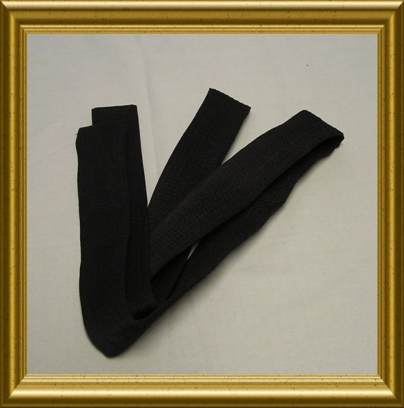 MARTIAL ARTS UNIFORM BELT BLACK 1 3/4 X 66  