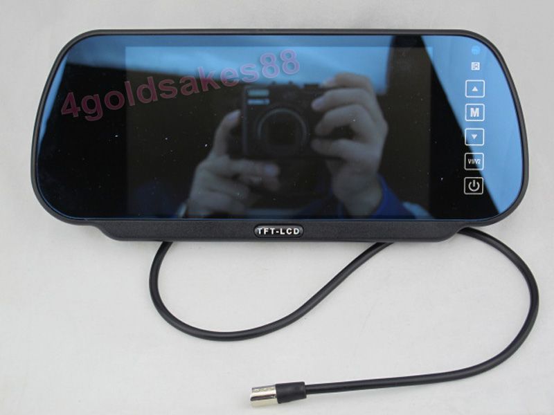 TFT LCD Mirror Screen backup rearview Monitor F DVD  