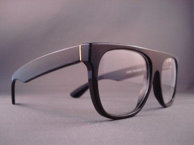 50s Vintage Thick Black Eyeglasses 1279A Clear Glasses  