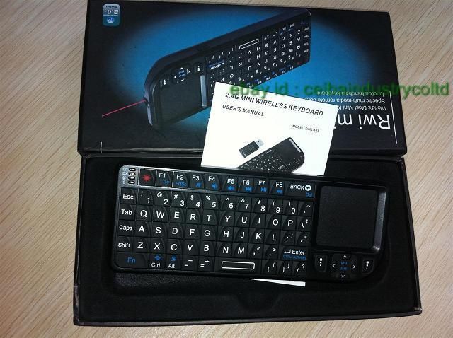   4G Wireless Mini Keyboard with Mouse Touchpad & Laser Pointer  