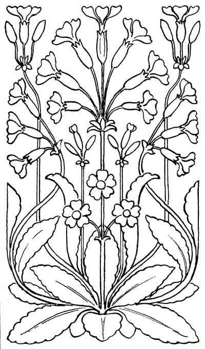 leaves in repeating patterns for borders such as wallpaper borders