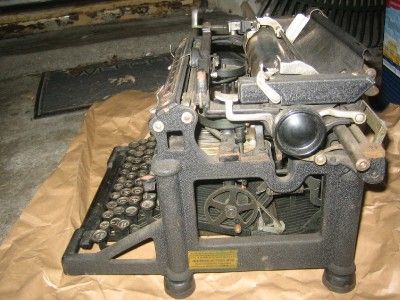 PAT. 1895/1923 UNDERWOOD NO. 5 TYPEWRITER   WORKS   S/N 863955  