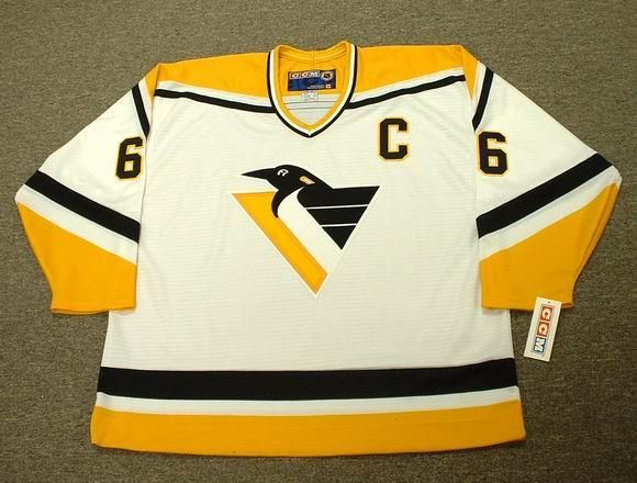 MARIO LEMIEUX Pittsburg Penguins 1996 Vintage Home Jersey LARGE  