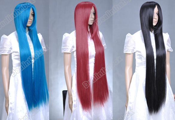   Long Straight Cosplay Party Fake Hair Full Wig/Wigs + Free Wig Cap