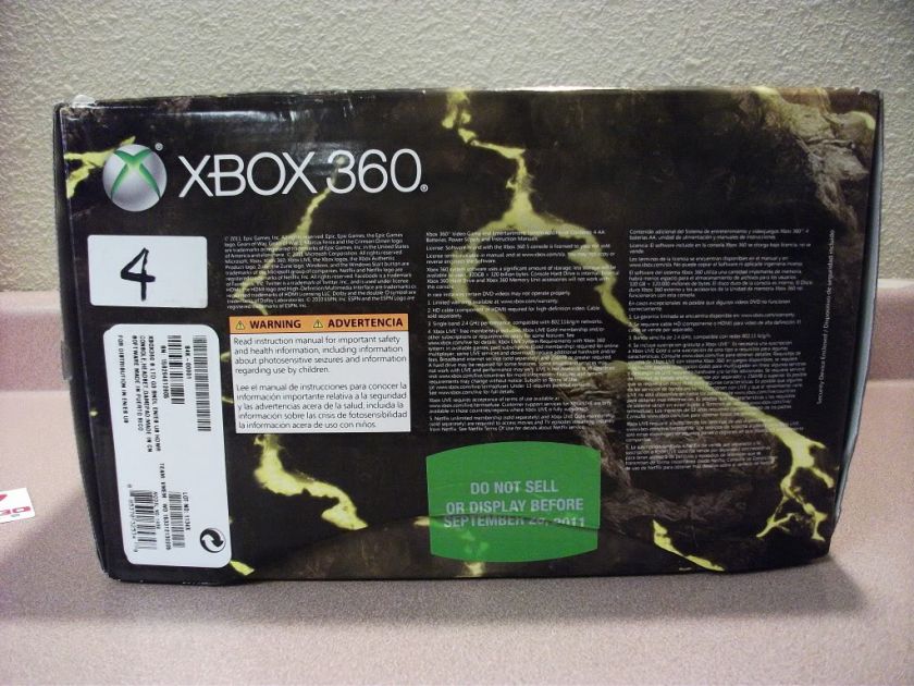 Gears of War 3 Xbox 360 Console Box/Packaging ONLY  